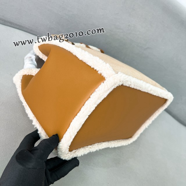 Dior专柜新款迪奥顶级原单Toujours系列中号M2821麂皮毛绒托特手提包 djfk1187